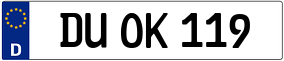 Truck License Plate